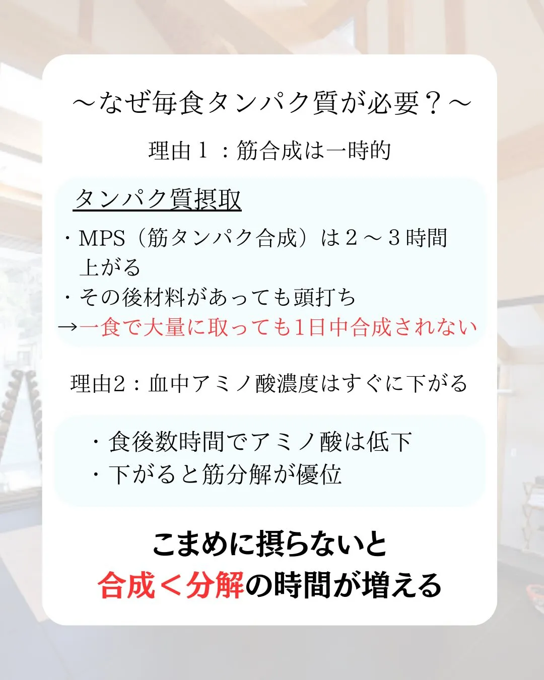 〜筋肥大とタンパク質のつながり〜